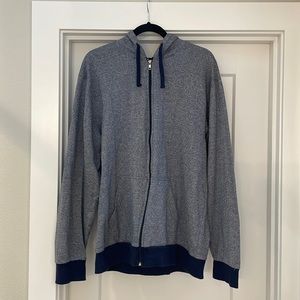 Men’s Navy Blue Zip Hoodie